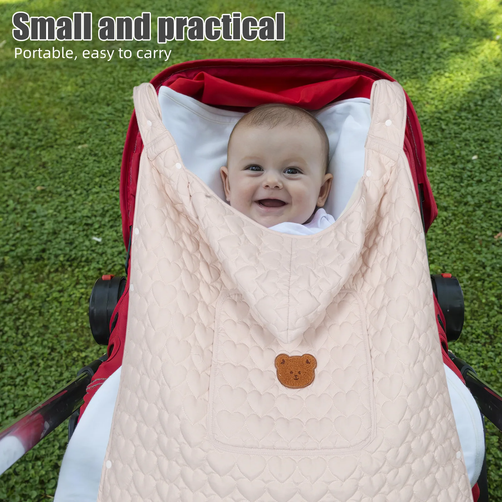 

Winter Baby Windproof Cover Thickened Stroller Blanket Infant Carrier Cover Warm Sleeping Bag Cold Weather Baby Accessory