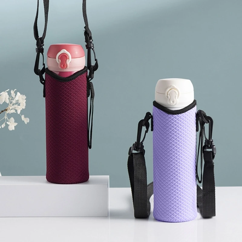 yunyun Neoprene Water Bottle for Carrier Bag with Adjustable Shoulder Strap Water Bottle Cover for Stainless Steel/Glass Bottle