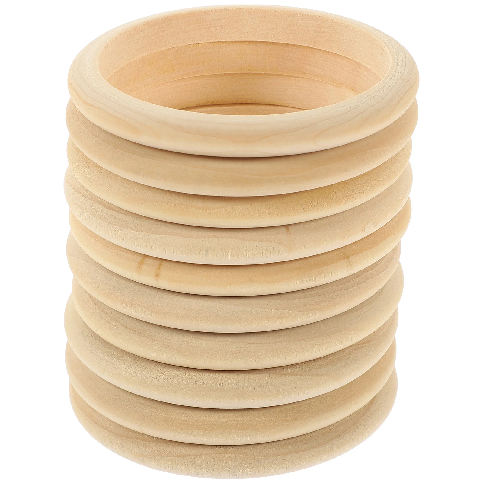 10 Pcs Eucalyptus Wooden Bracelet Women's Clothes Rack Skewers Driftwood Decor Bracelets For Kids