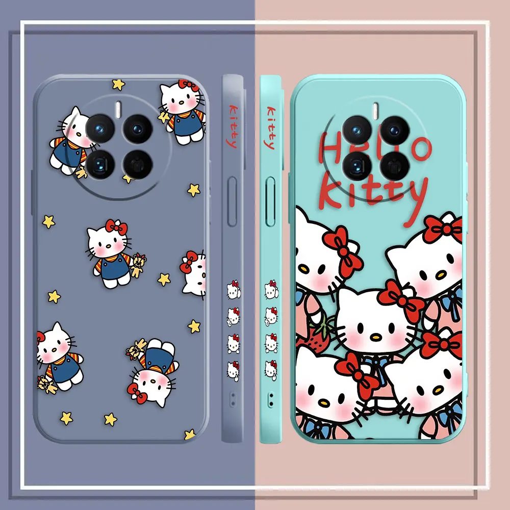 Cartoon Cute Holle K-Kitty Phone Case For Huawei MATE 10 20 20X 30 40 P20 P30 P40 P50 LITE PRO PLUS Silicone Case Funda Shell