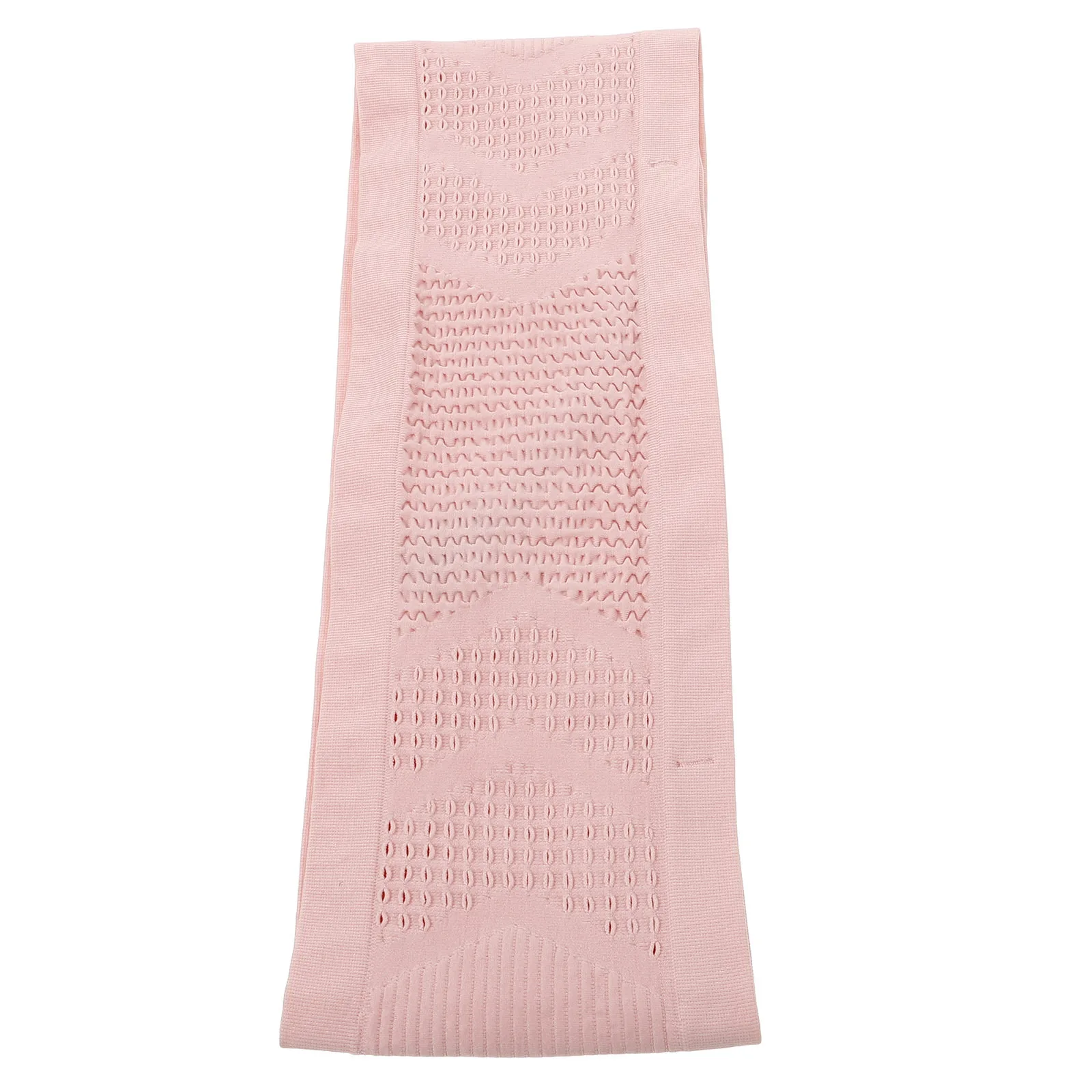 Pink Running Waist Belt L Size Breathable Knit Mesh Adjustable Running Fanny Pack Phone Holder Bag for Outdoor Sports Gym