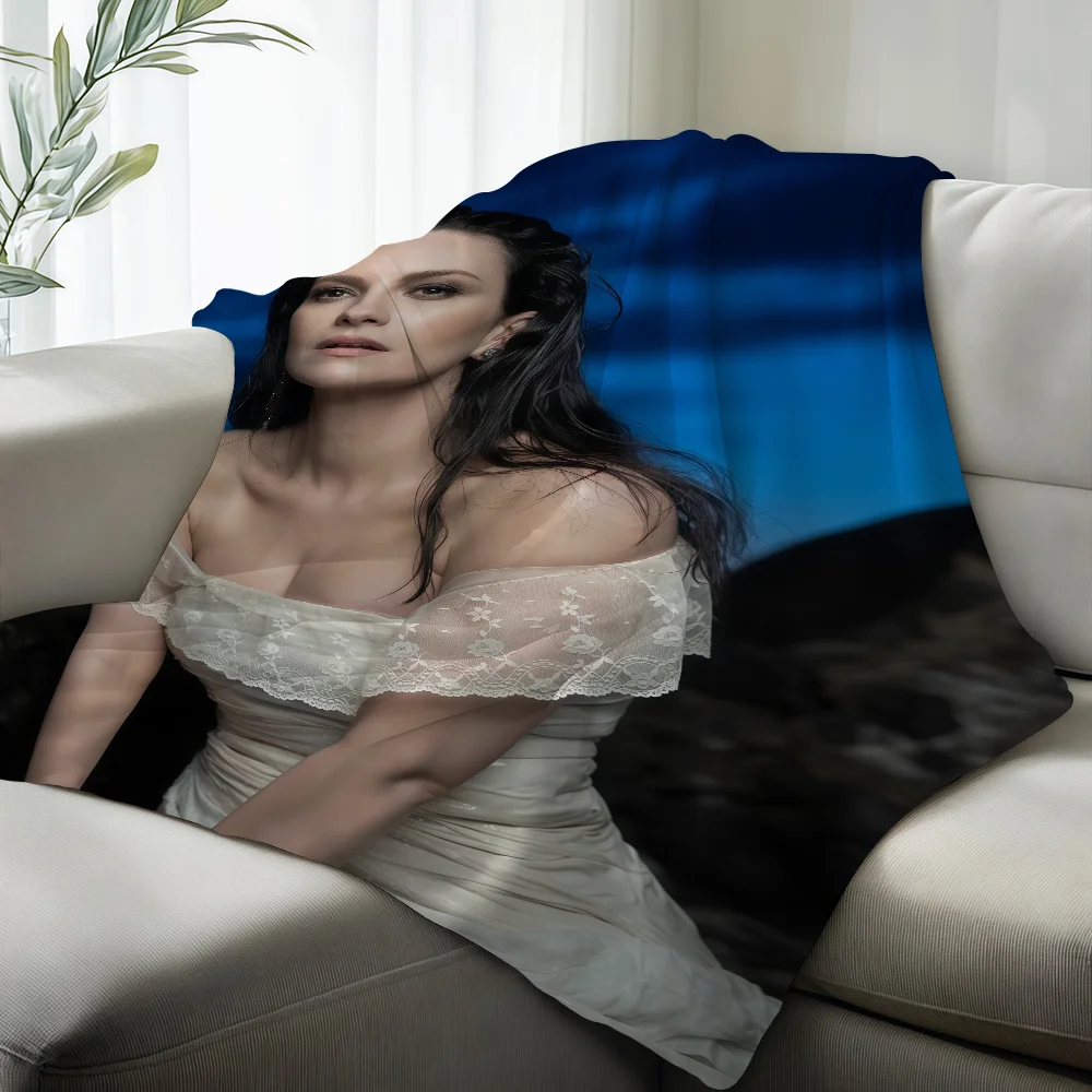 Singer L-Laura Pausini YO CANTO 2 Blanket Suitable For Sofas Beds Offices Cars Outdoor Travel An Ideal Gift For Friends Family
