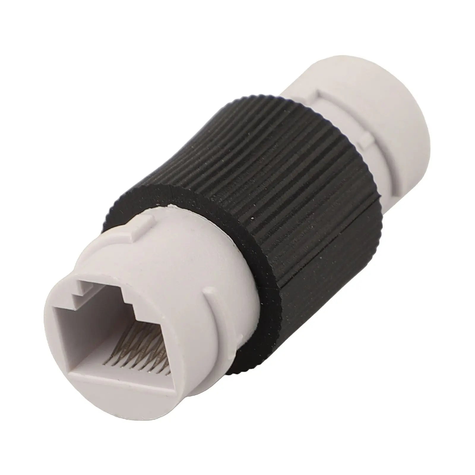 Outdoor Networking Solutions Ethernet Connector IP68 Connector Black Signal Interference Reduction For Cat5E Cables
