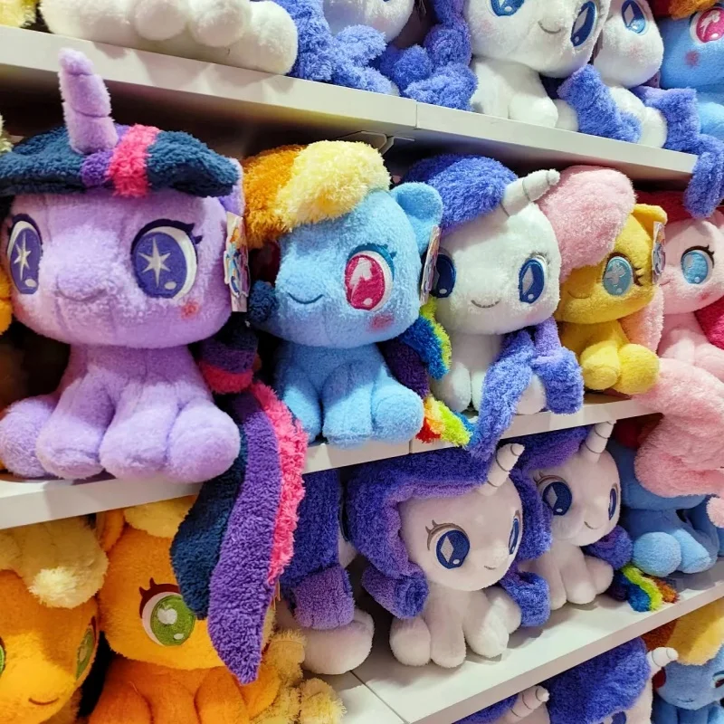 

MINISO My Little Pony Plush Doll Pony Baby Li Series Q Edition Sitting Dolls Cartoon Soft Ornament for Girls' Birthday Gifts