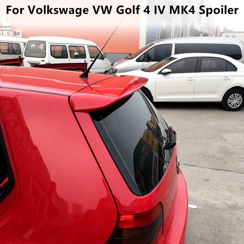 For volkswagen golf 4 MK4 spoiler 1998 to 2004  light High Quality ABS Material Car Rear Wing Primer Color spoiler