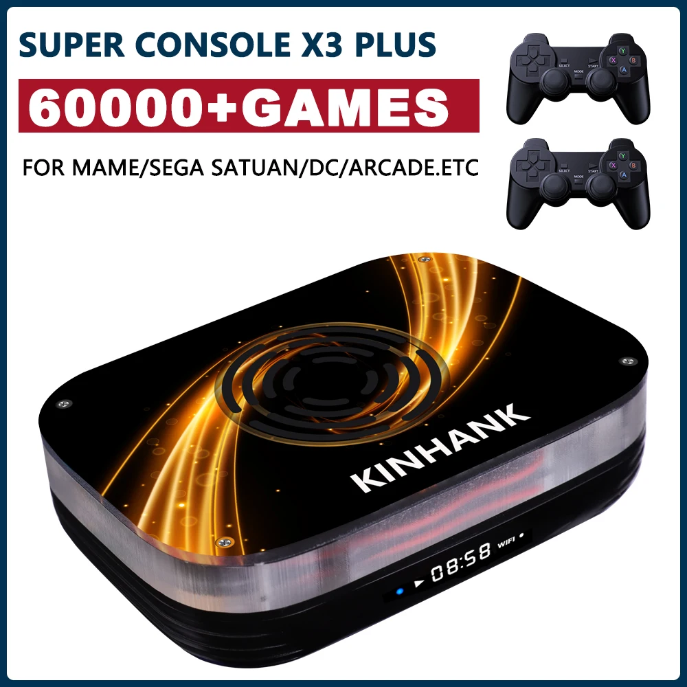 

Retro Game Console Super Console X3 Plus 4k/8k HD TV Box with 60000 Classic Games For ARCADE/DC/SS/MAME Video Game Console