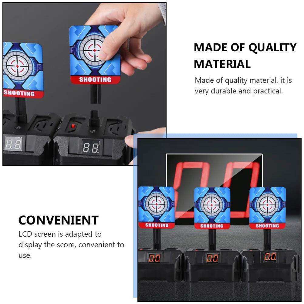 3 Pieces Target Toy Practice Targets Electric Auto Reset Electronic Scoring Child