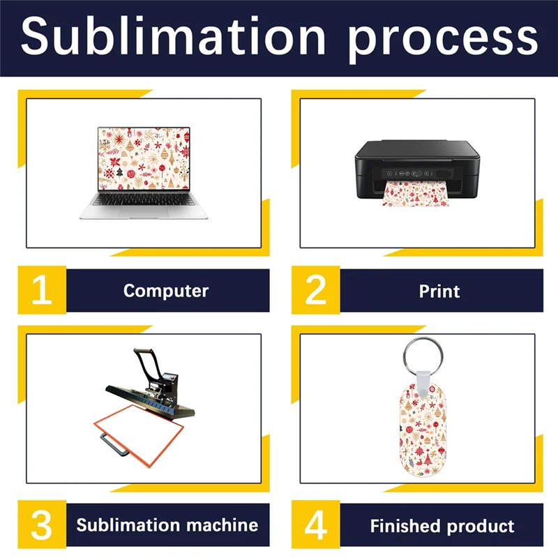 

A59Z-40 Sets Metal Sublimation Keychain Blanks Bulk,Double Sided Sublimation Blanks Keychain Heat Transfer Keychain Blanks