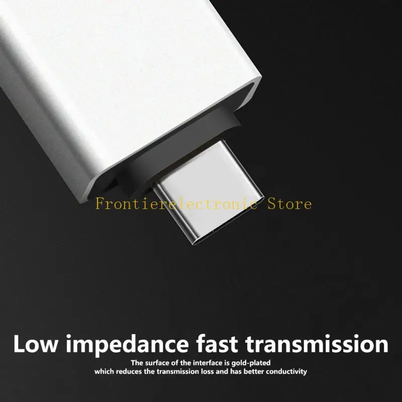 G8DB USB C Male To USB3.0 Female OTG Adapters For Type C Devices Good Wear Resistance and Oxidation Resistance Aluminum Shell