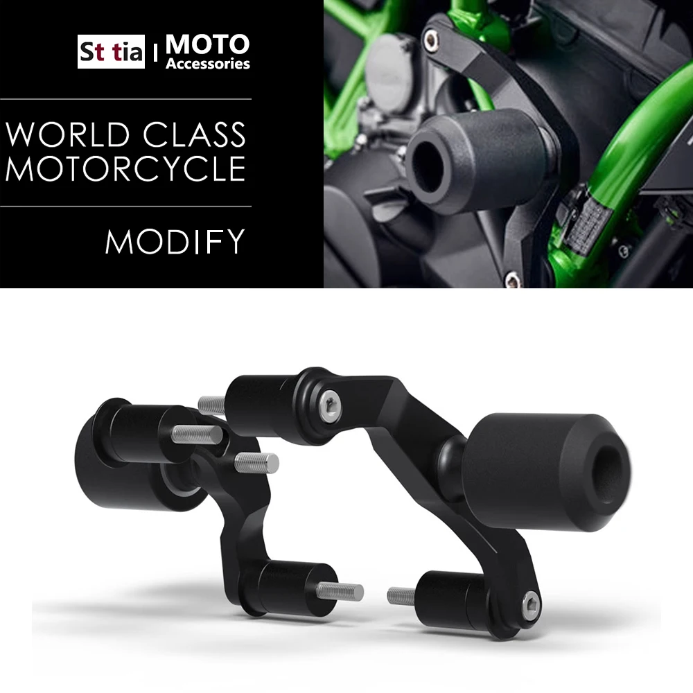 

ZH2 Motorcycle Falling Protection Frame Slider Fairing Guard Crash Pad Protector For Kawasaki Z H2 / Z H2 SE 2020-2024