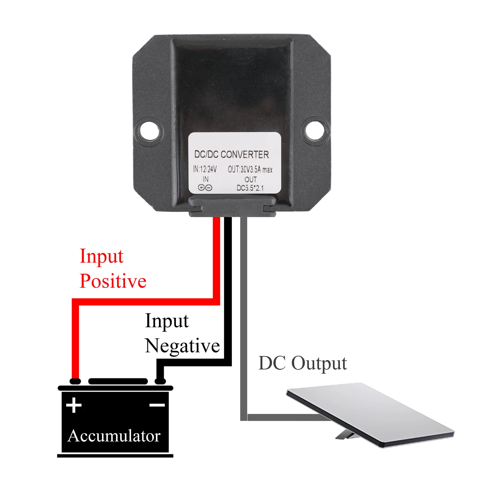 Per Starlink MINI Convertitore boost di potenza CC da 12 V/24 V a 30 V 3,5 A, fuso + CC femmina + cavo di prolunga 3/5/10/20 m CC maschio-femmina