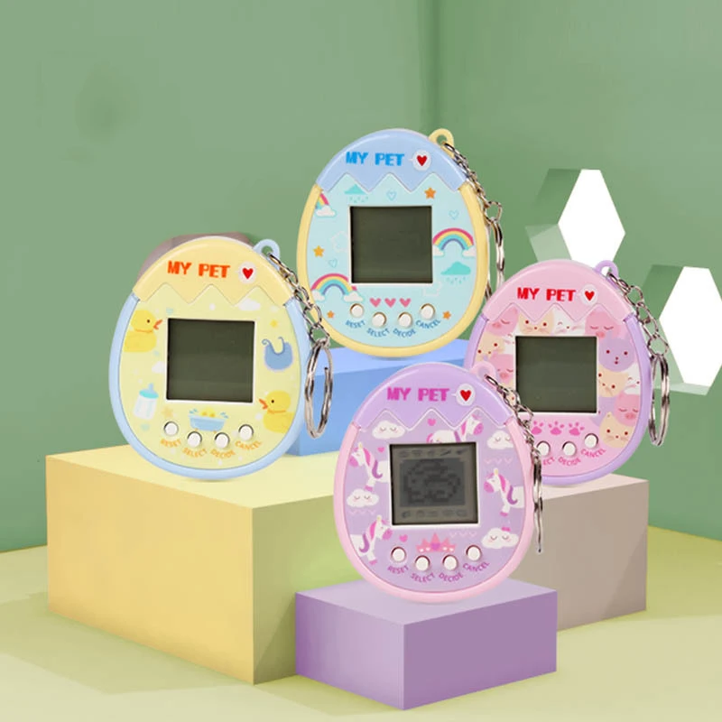 

1PC Virtual Pet Mini Electronic Pet Machine Nostalgic 168 Pets In One Virtual Cyber Digital Pet Animals Toys For Kids Child