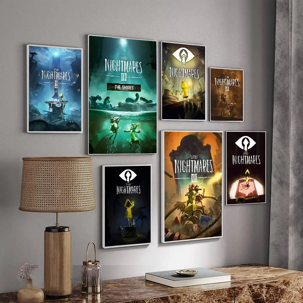 Game L-Little Nightmares Classic Vintage Posters Vintage Room Home Bar Cafe Decor Nordic Home Decor