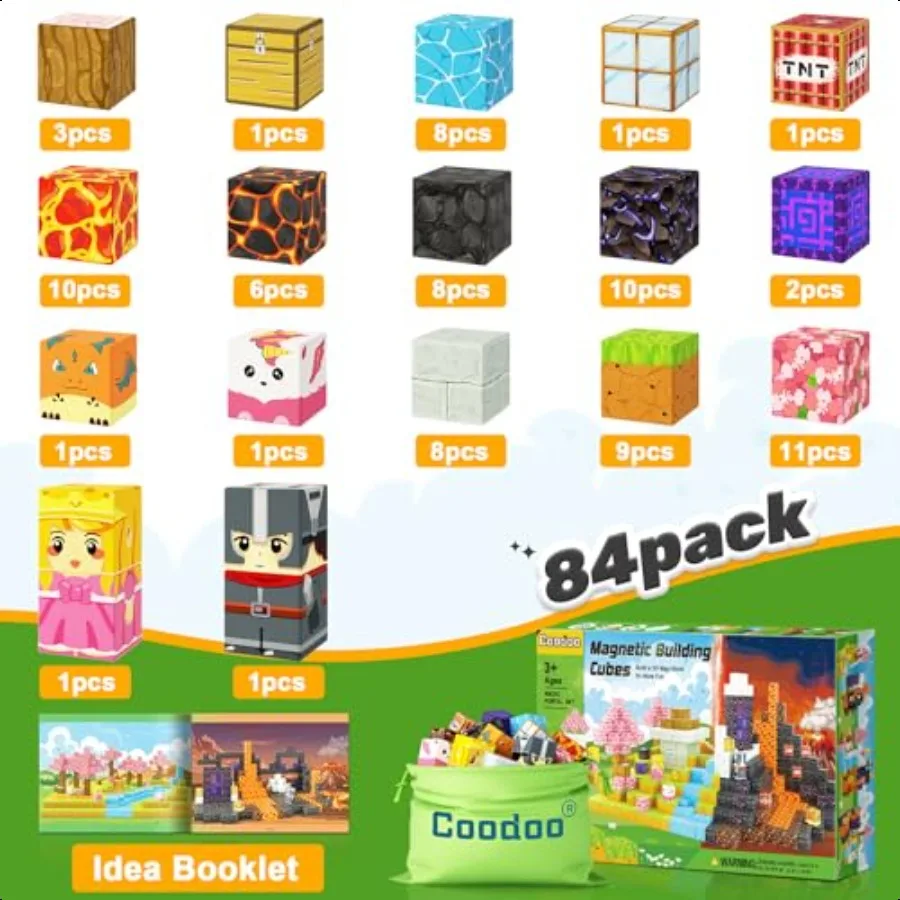 كتل مغناطيسية بناء الألغام المغناطيس العالم ماجيك بوابة مجموعة البلاط المغناطيسي اللبنات طفل لعبة الجذعية اللعب الحسية في الهواء الطلق f