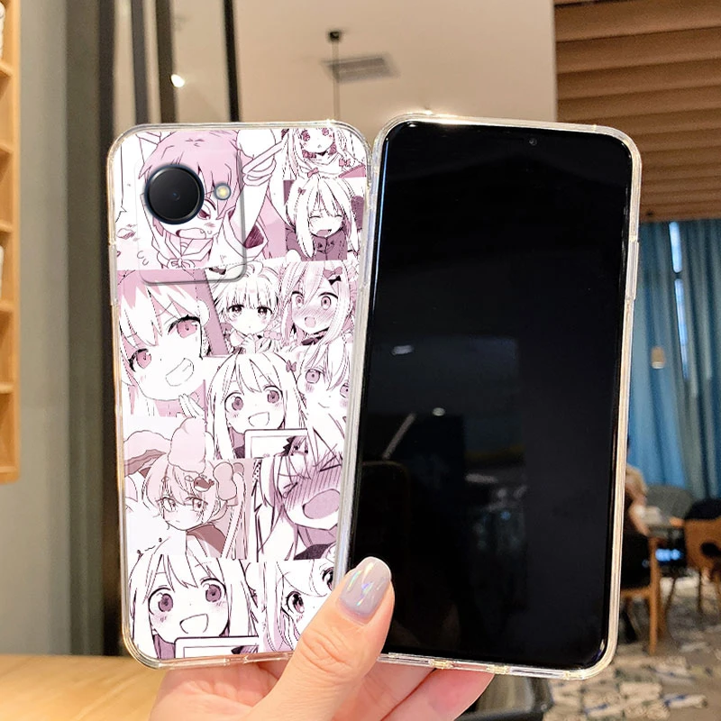 For Realme C30 C30S Case NARZO 50i Prime Phone Cover Japan Girls Cartoon Anime Coque Soft TPU Clear Fundas For OPPO Realme C30