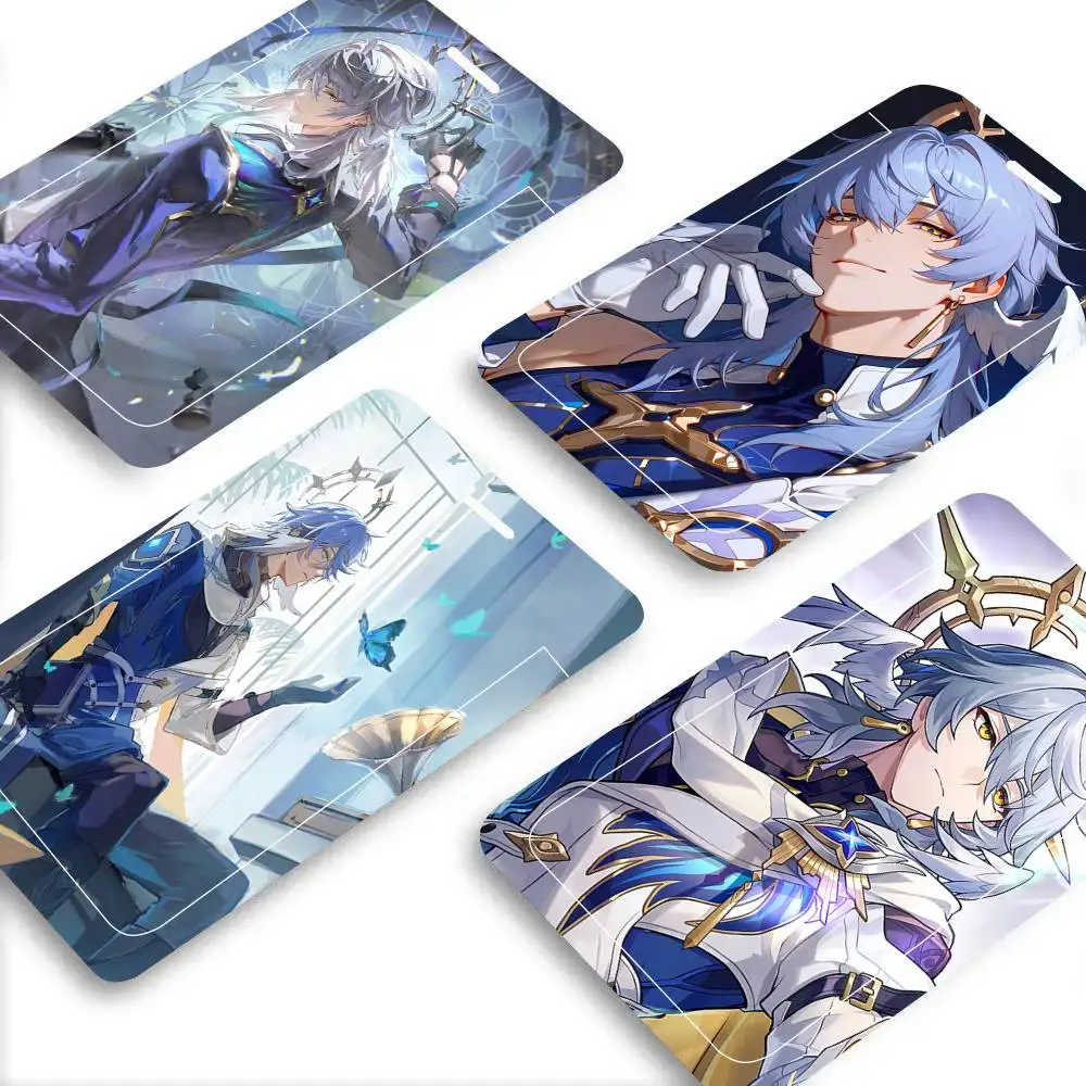 

Honkai Star Rail Sunday Black Lanyard Card Holders Student Meal Cards And Campus Ids School