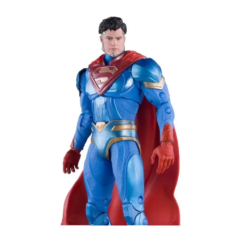 Mcfarland Injustice 2 Superman DC Genuine Mcfarland Movable Action Figure Model Toys Gifts Movie Anime Figures Multiverse