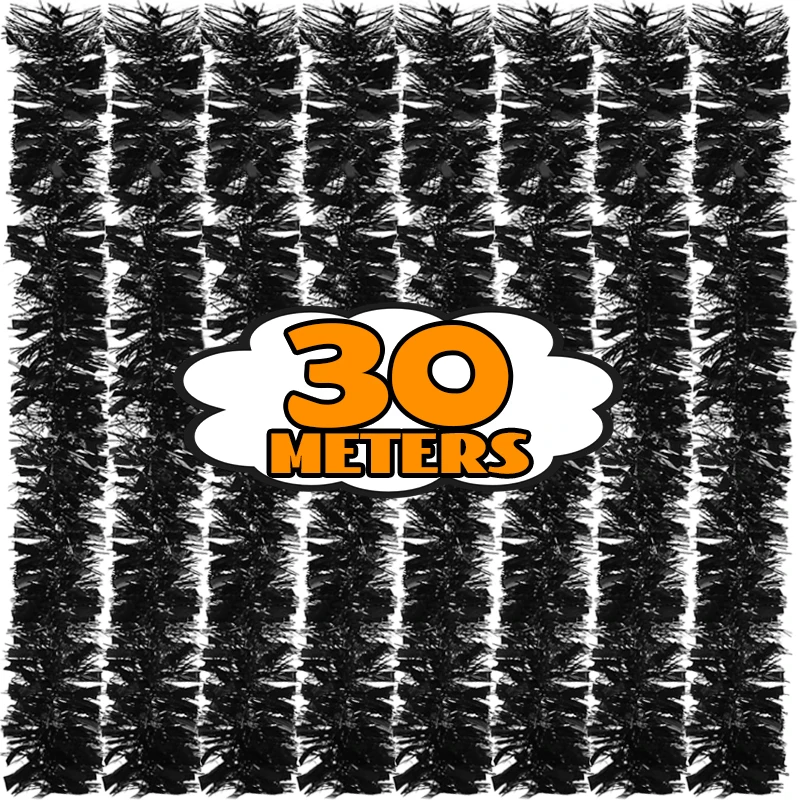 Черная гирлянда с мишурой, Хэллоуин, Рождественский венок, сделай сам, рождественские елочные украшения, лента-трость, новогодние праздничные украшения для дня рождения