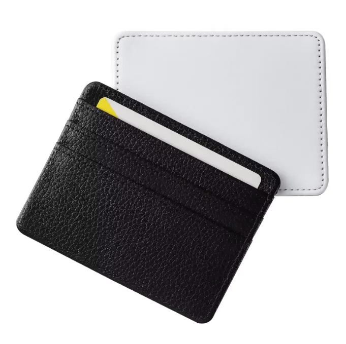 SCCFMM 20Pcs PU Leather Sublimation Blank Card Holder Wallet, Coin Purse For DIY Thermal Transfer Logo Print, Promotional Blank