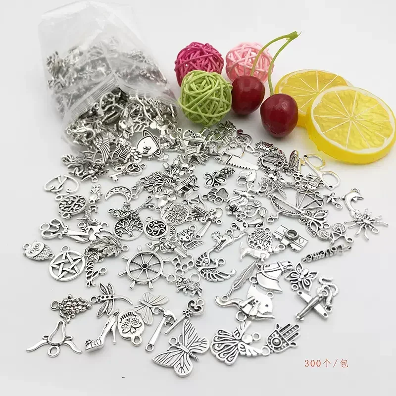 30/100Pcs Vintage Mixed Metal Animal Birds Charms Beads Handmade DIY Bracelet Pendant Neacklace Clips Jewelry Making Findings