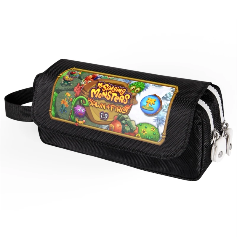 My singing monsters Large Capacity Pencil Case School Pen Case Supplies Pencil Bag School Box Pencils Pouch Stationery