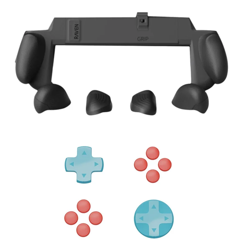 

FFYY-For Switch2 Case Plastic Grip Protective Shell +Direction Keys+Button Caps Kit For Switch2 Grip Case Dust-Proof Cover B