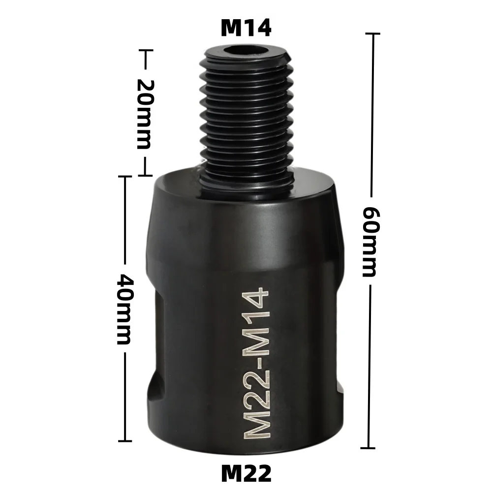 1/2/3Pcs Thread Adapter for Diamond Drill Core Bit Male M14 Thread to Female M22 Thread Connection Convertor Construction Tools