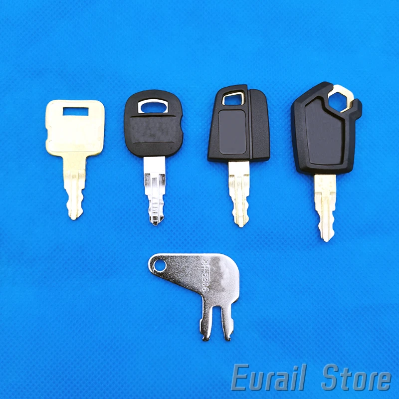 For Caterpillar key,  Cat excavator door lock key, start lock key, and power switch key, new and old key，Labeled: CAT