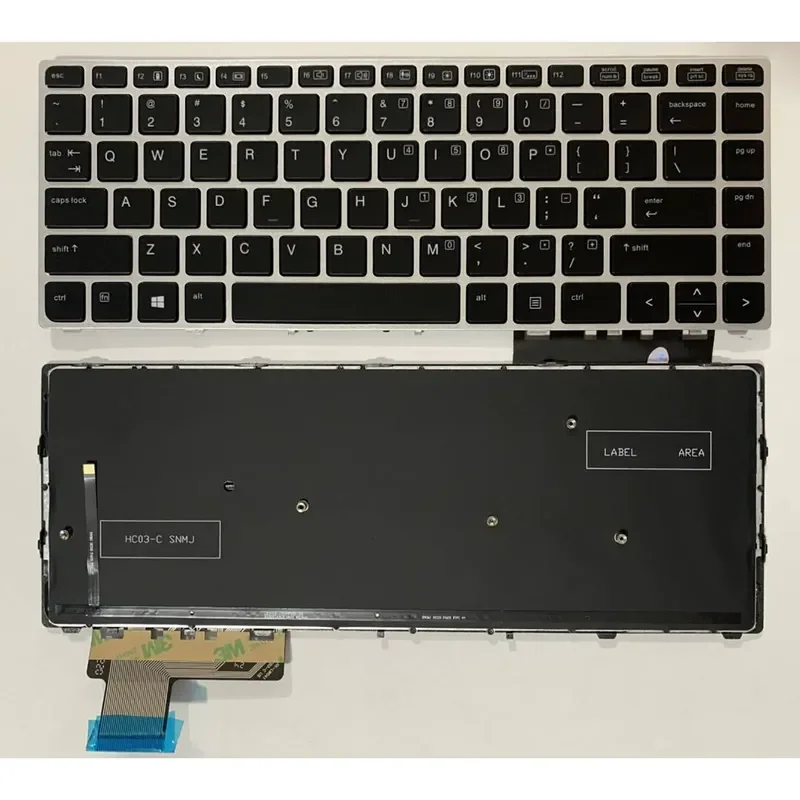 US Keyboard for HP EliteBook Folio 9480 9480M 9470M 9470 Laptop