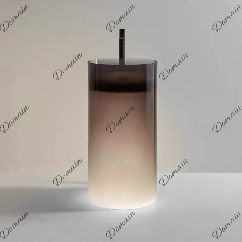 46 M New Arrival Acrylic Material, Transparent Resin Color Integrated Floor Standing Circular Column Basin GN564TT