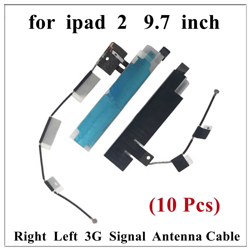 

10Pcs Right Left 3G Signal Antenna Long Short Flex Cable for iPad 2 9.7 Inch 2nd Gen A1395 A1396 A1397 Replacement Parts