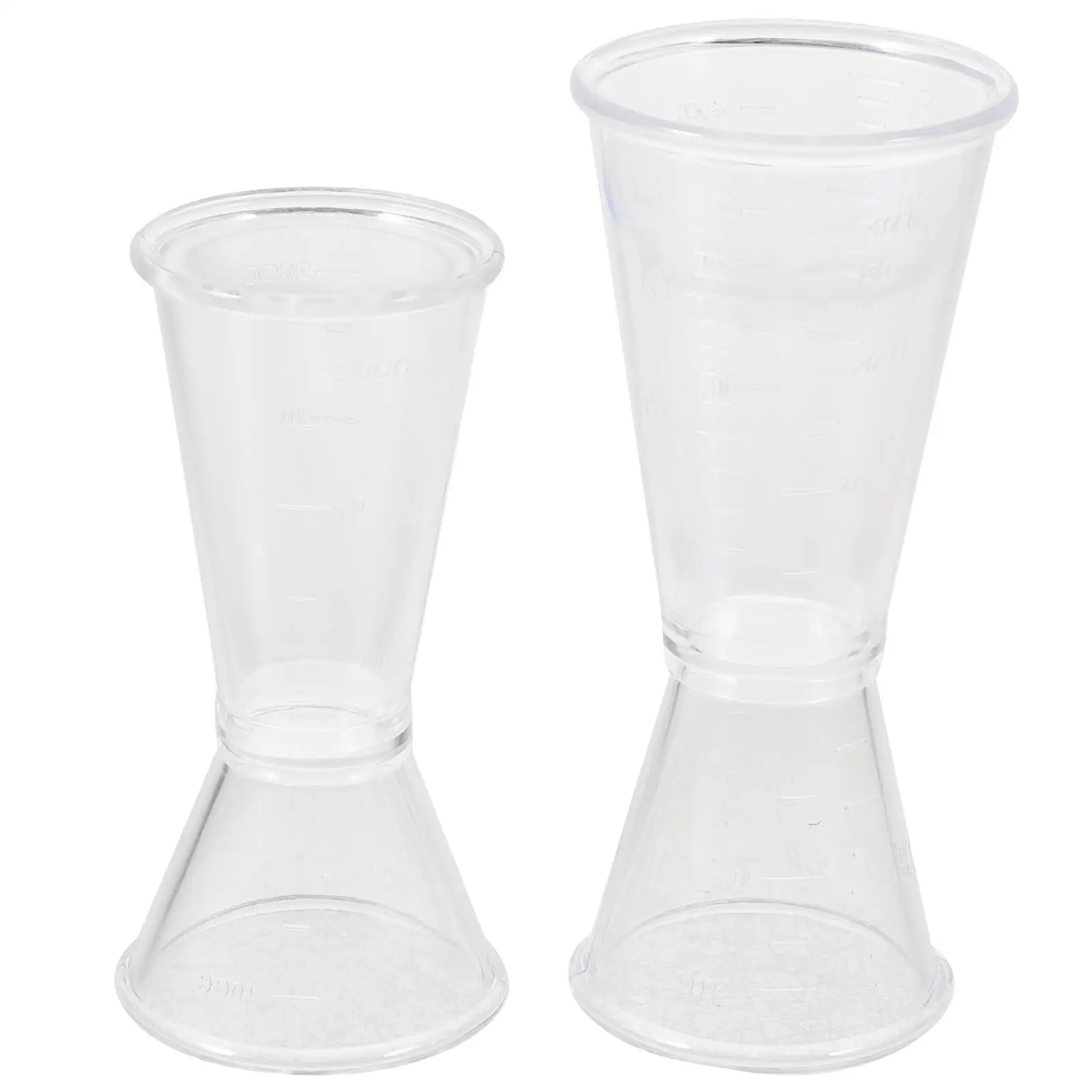 

2Pcs Cocktail Shaker Jigger 10-20CC 20-40CC Resin Measuring Cups Double Head Tool Shot Measure Ounce