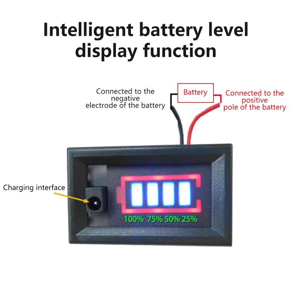 1-5S 1S/2S/3S/4S/5S Single 3.7V Lithium Battery Capacity Indicator Module 4.2V Display Battery Power Tester with charging light