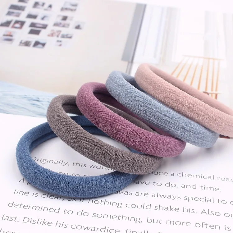 5 قطع من رباط شعر متعدد الأغراض على الطراز الكوري فائق التمدد وصديق للميزانية وبسيط على شكل ذيل حصان مرن للنساء وربطة شعر عصرية