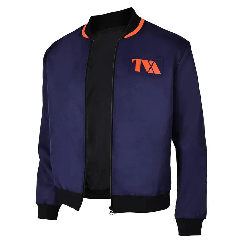 وولف لوجان تأثيري الخيال الأزرق سترة غير رسمية 2024 فيلم الموت 3 خارقة زي تمويه الكبار الرجال لعب الأدوار فانتازيا وتتسابق