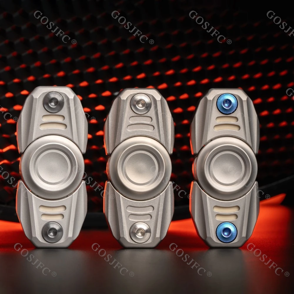 GMEDC PROMETHEUS شوكة ضبط تململ سبينر اثنين من أوراق افتتاح درع الدوران دفع المنزلق الكبار التصاميم الأصلية المفتوحة مسمار الدوران