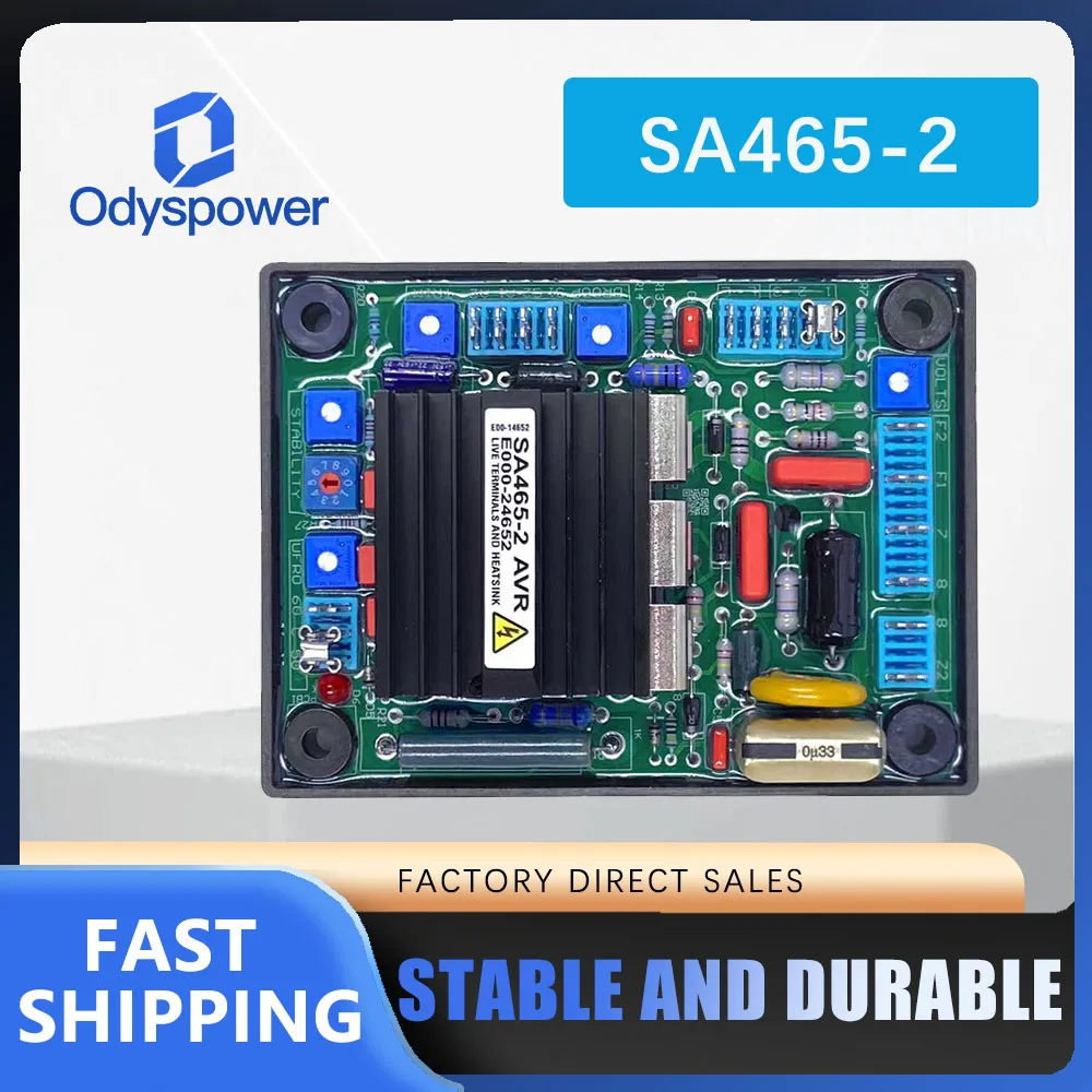 SA465-2 AVR Automatic Voltage Regulator, High Quality Electronic Copy Panel Replacement Spare Part for Generator Genset