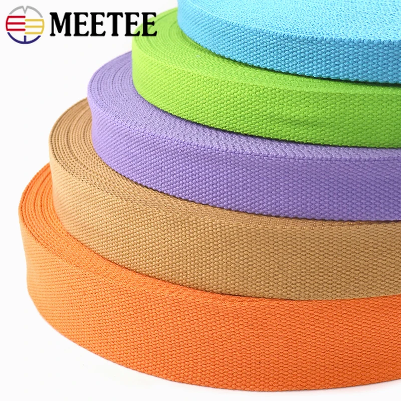 

1Roll=42M 20-38mm Cotton Webbing Strap colorful Canva Ribbon for Bag Straps Garment Clothing Belt Bias Band Sewing Accessories