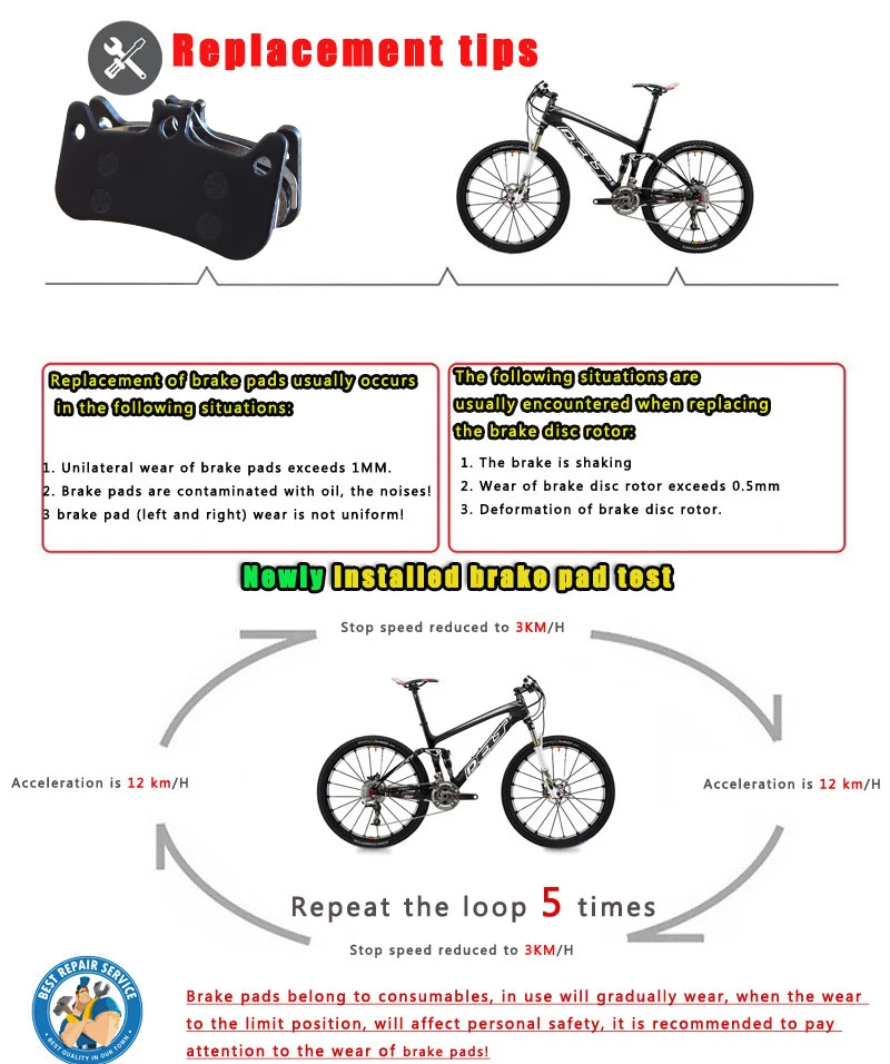 Imagen 7: DELT 4 pares de pastillas de freno de disco de bicicleta para FORMULA Cura 4 pinza de bicicleta pieza semimetálica
