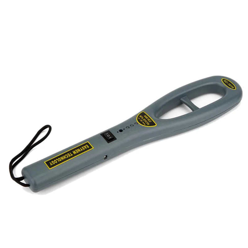 B67C 1 Piece GC101H Portable Handheld Metal Detector Body Scanner Security Equipment Metal Detector Super Scan Light Counter Gre