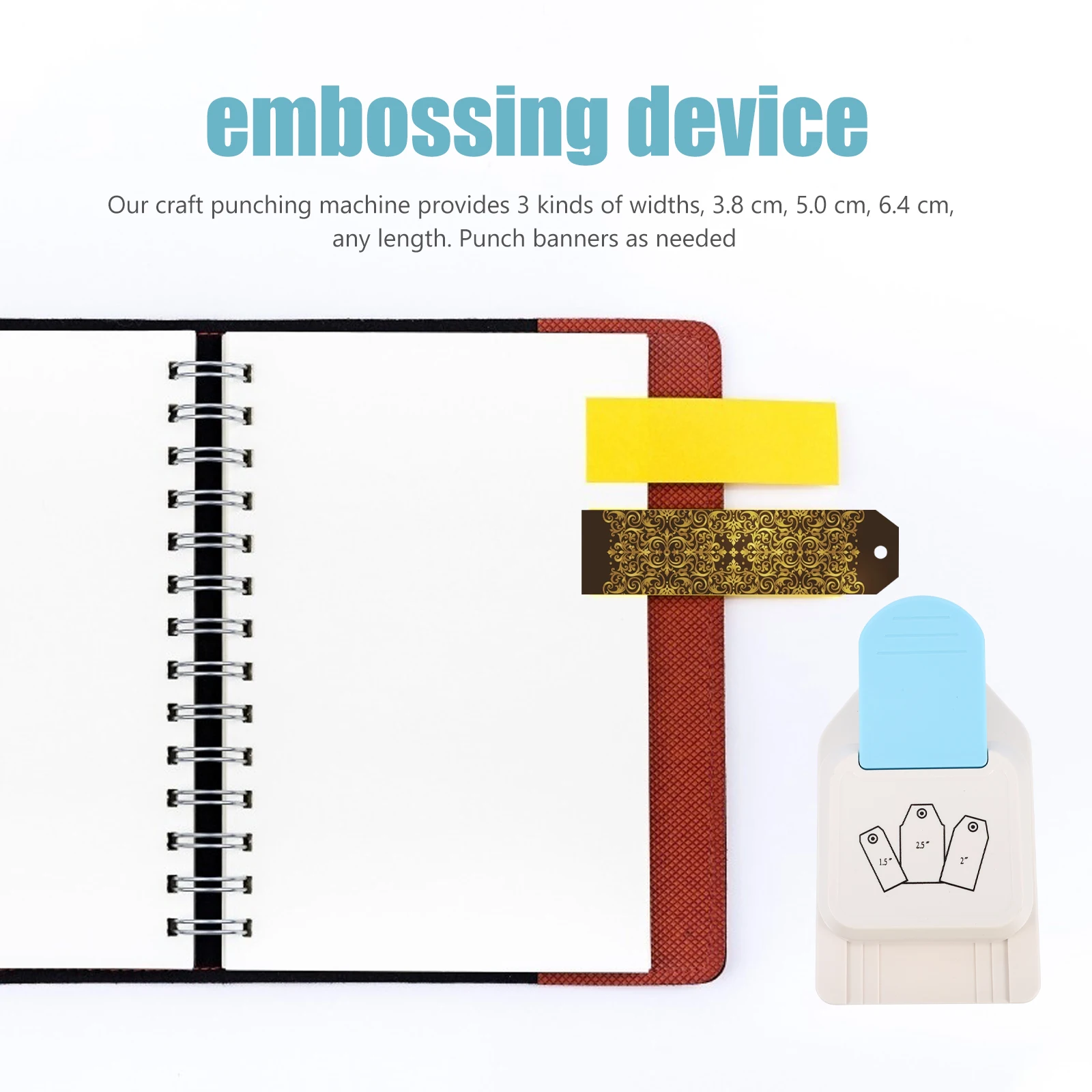 

3.8cm 5cm 6.4cm Craft Punch Machine for Paper Art Scrapbooking DIY Children's Handmade Greeting Banner Punching Easy Handle Art