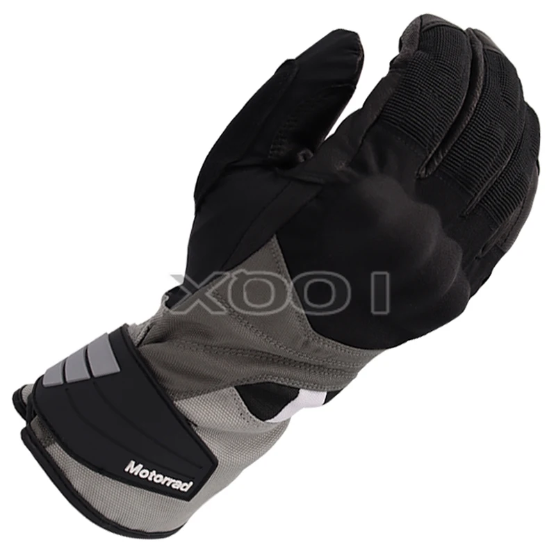 Motorcycle Gloves Men Touch Screen Winter Warm Motocross Gloves For BMW GS Team Dry Leather Gloves Ski Cycling Guantes