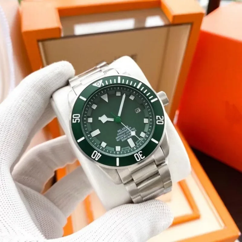 Luxury New Men Watch Automatic Mechanical Movement fashion Ceramic Bezel Stainless Steel Bracelet 42mm Sapphire waterproof 2024