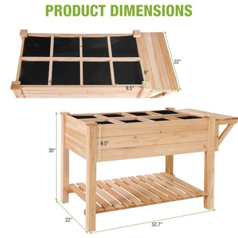 Outdoor raised garden bed for vegetables, herbs, fruits flowers galvanized steel, charcoal gray, rust-resistant and modular des