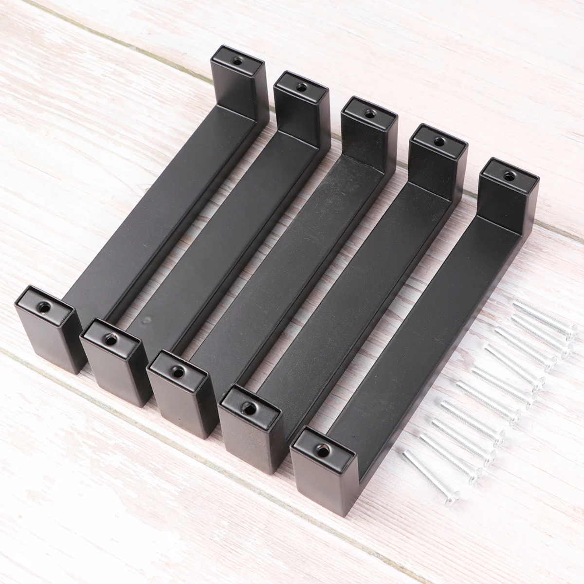 

5pcs Stainless Steel Matte Black Cabinet Handles 128Mm Durable Drawer Pulls For Kitchen Home Furniture Cupboard Wardrobe Simple