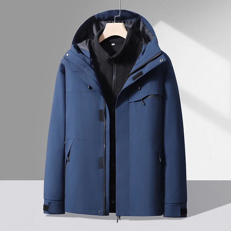 Running Fitness Leisure Autumn Winter Couples Outdoor Sports Waterproof Windproof Thick and Warm Jacket Outdoor Trendy Jacket