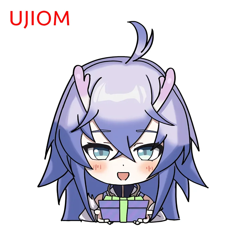 UJIOM Bailu Genshin Impact Cute Peeker Wall Sticker Trendy Interesting Sunscreen Graffiti Decal Exquisite Wallpapers For Kids