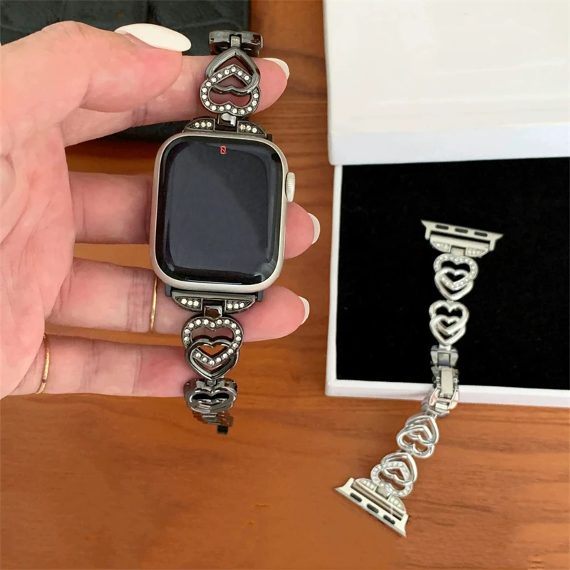 

Металлический ремешок для Apple Watch Band 49 мм 41 мм 40 мм 44 45 38 iWatch Series 8 7 SE 6 5