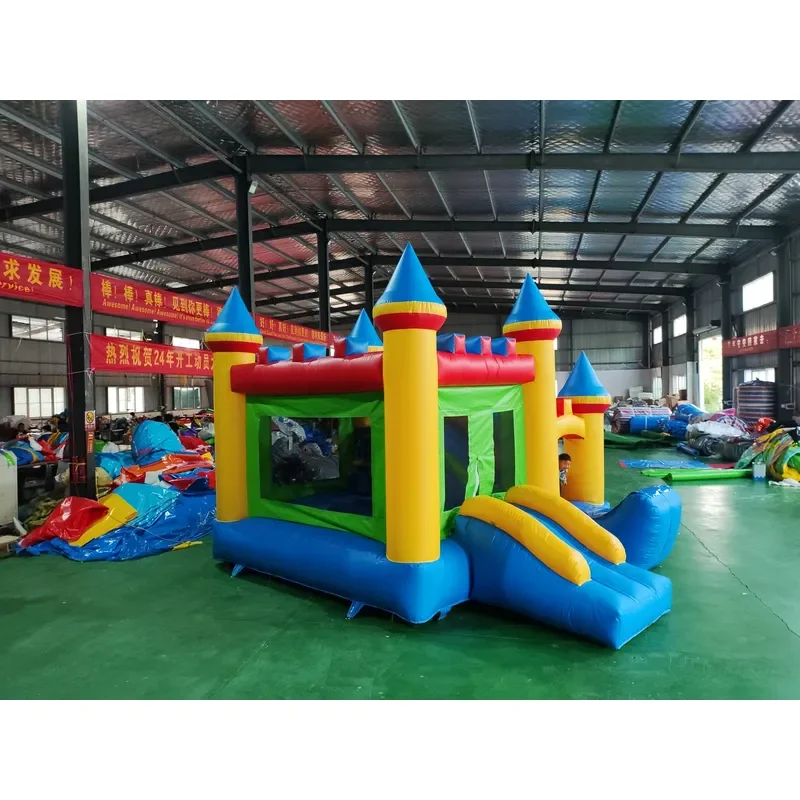 PVC Inflatable Castle Water Slide Commercial Trampoline Outdoor Children Adults Games Bouncy House Customized Color Size CE