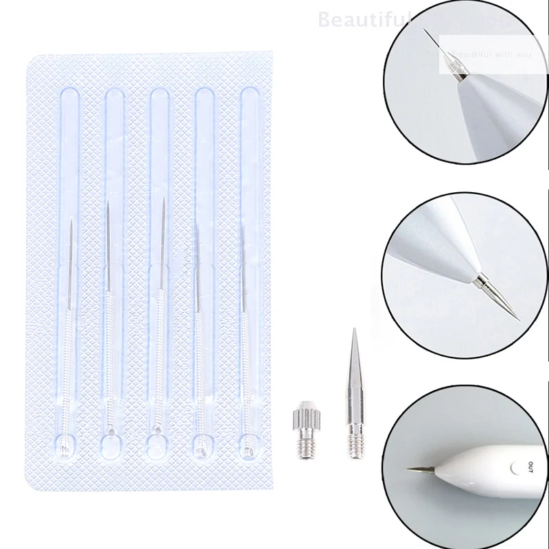 5Pcs Plasma Pen Needle Removal Mole Wart Tag Tattoo Remover Dedicated Needles